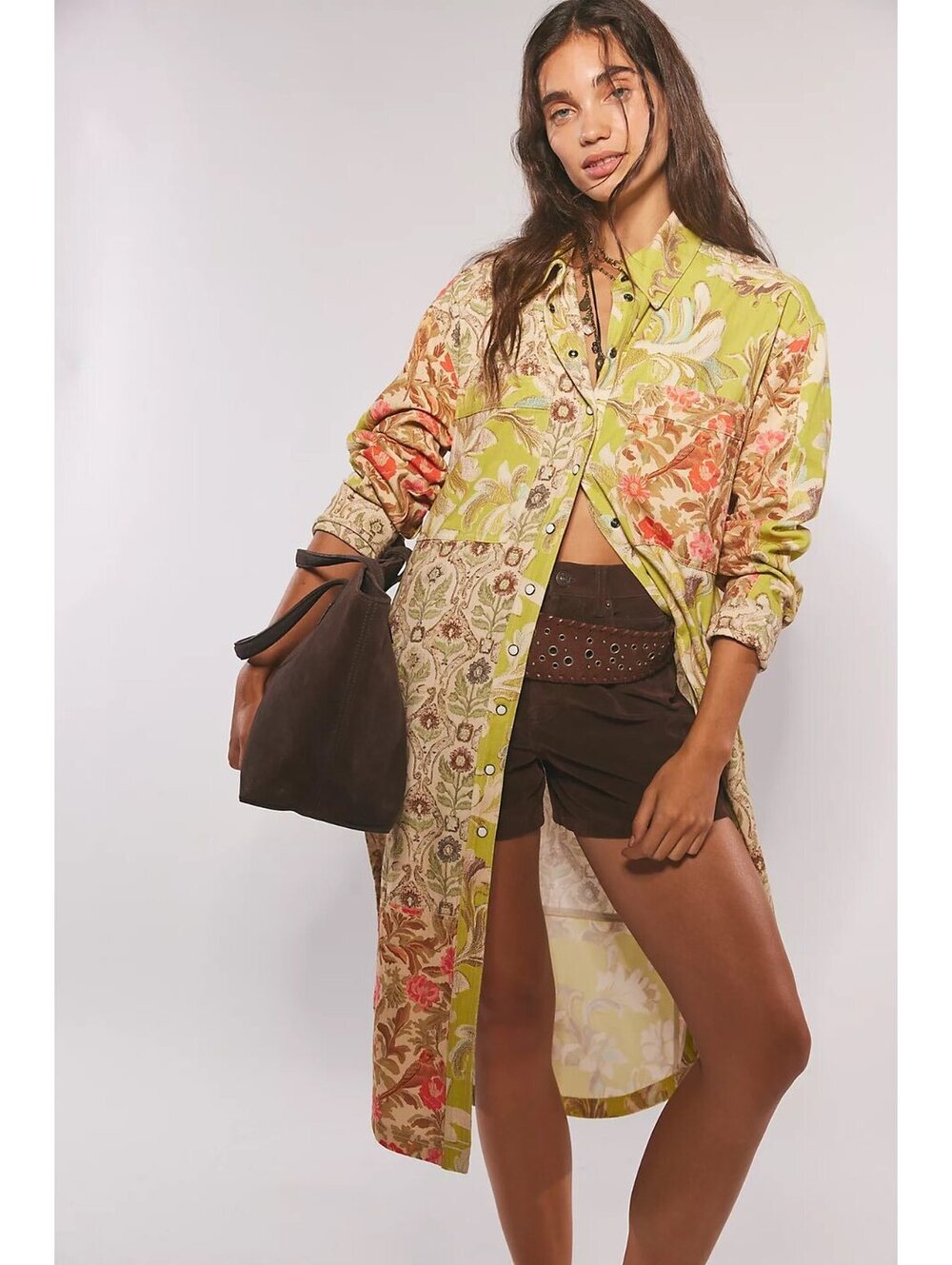 FREE PEOPLE We The Free Merry Muse MIDI Shirt Dress